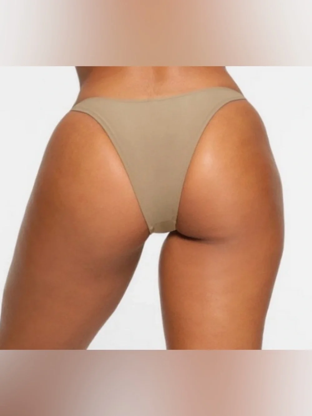 SKIMS High-Cut Bikini Bottom in Charcoal